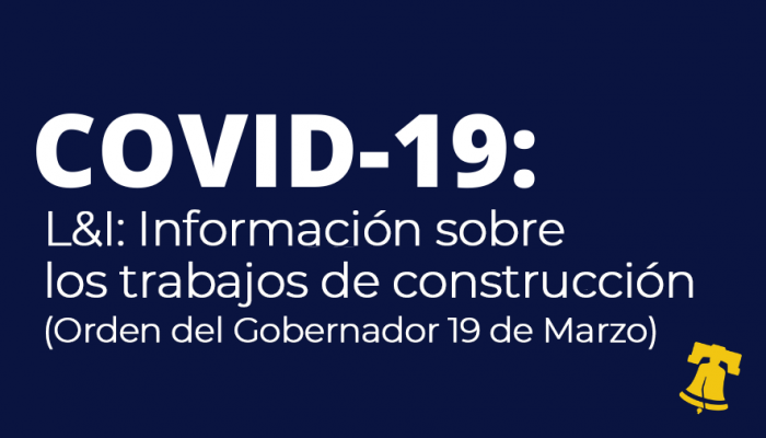 COVID-19 picture in Spanish informacion sonre construccion