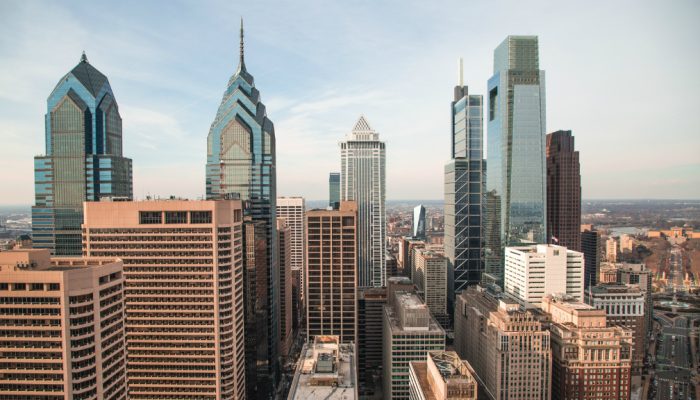 Skyscrapers and business offices in Center City, Philadelphia