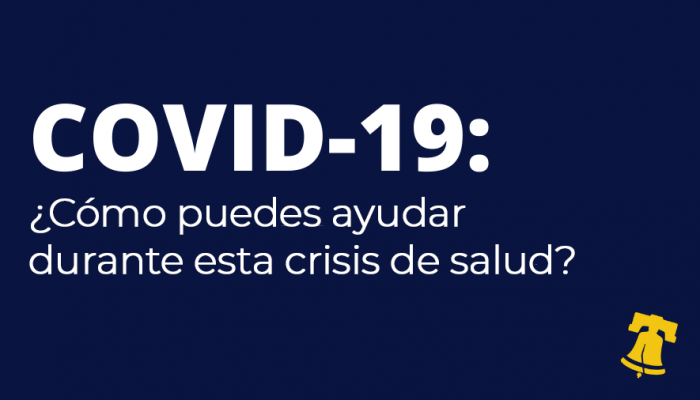 COVID-19 picture in Spanish about Ayudar en esta Crisis de Salud
