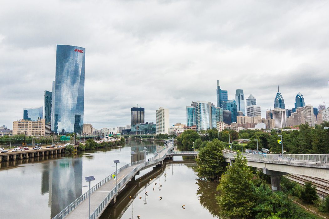 the philadelphia city skyline