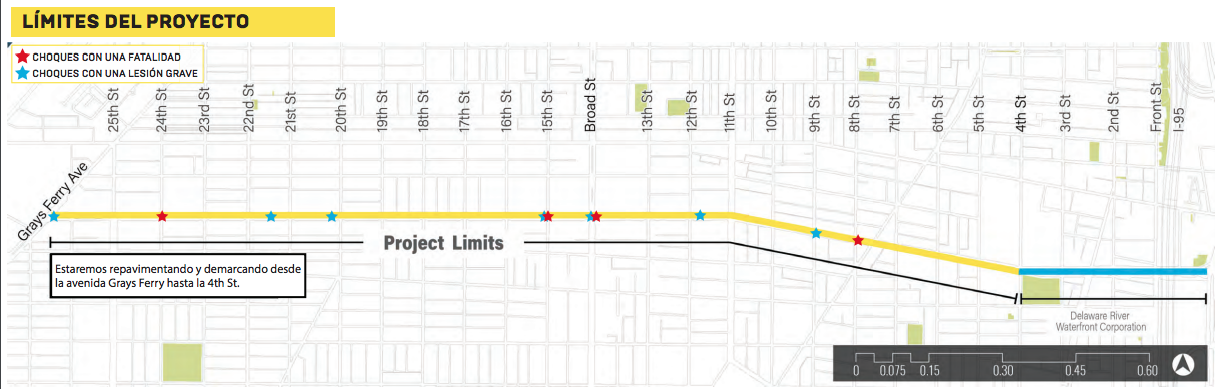 mapa de la avenida washington