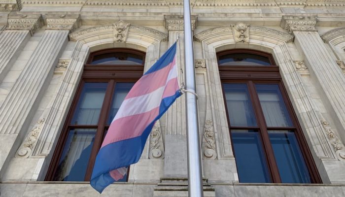 Transgender Pride flag.