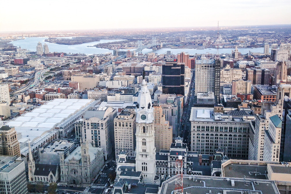 Philadelphia skyline featuring City Hall
