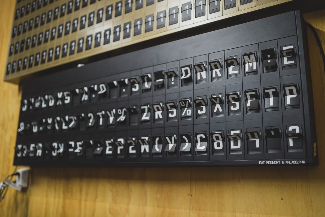 Oat Foundry's Split Flap Display