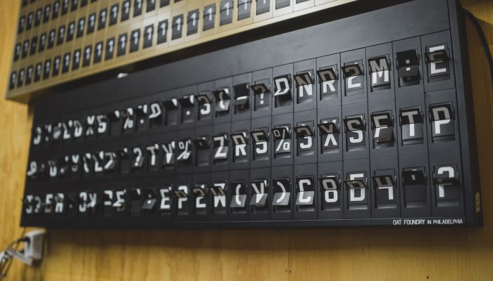 Oat Foundry's Split Flap Display