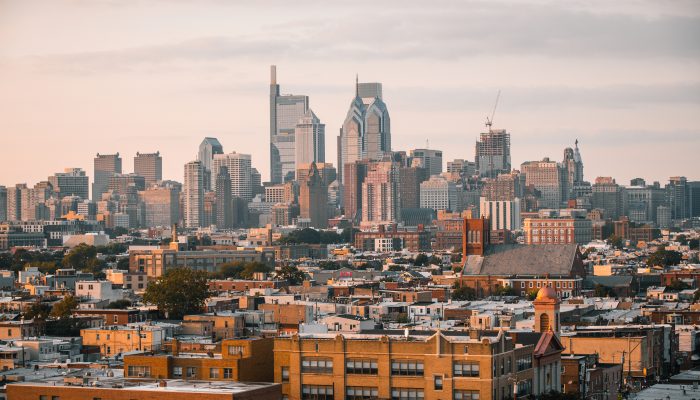 The Philadelphia skyline from South Philadelphia