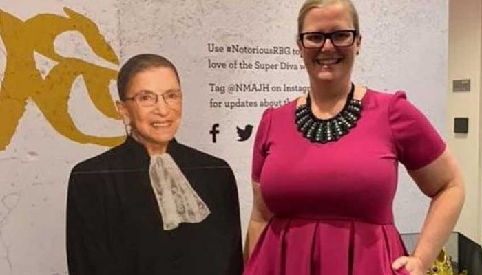 Susan Crosby with RBG