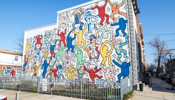 We the Youth by artist Keith Haring located at 22nd and Ellsworth St