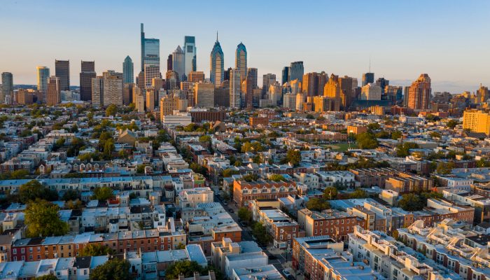 le panorama de la ville de Philadelphie