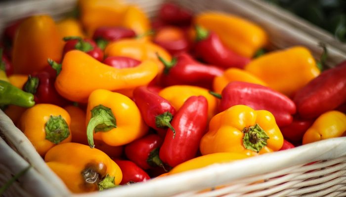 A basket of peppers.