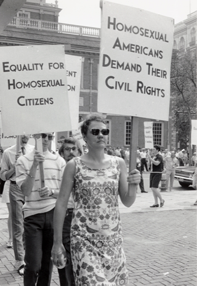 Barbara Gittings protest in 1969