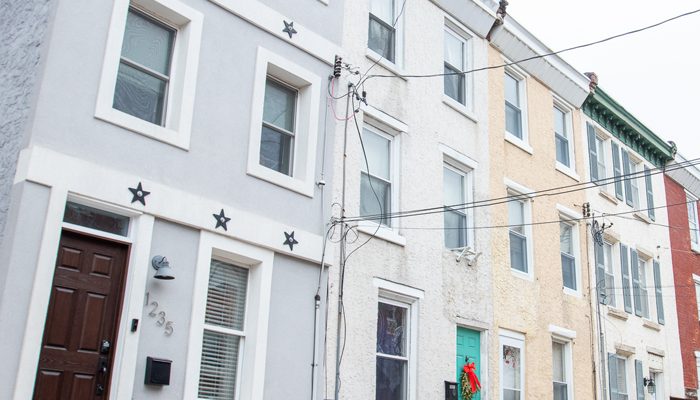 Maisons mitoyennes à Philadelphie.