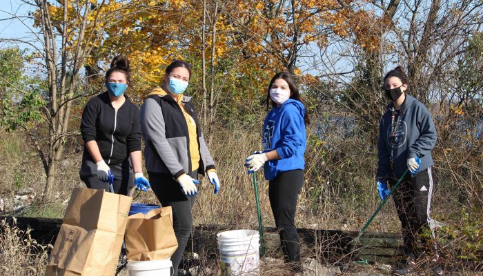 Young Volunteer Masked