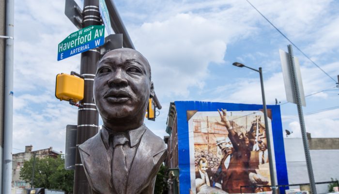 Martin Luther King Jr bust statue
