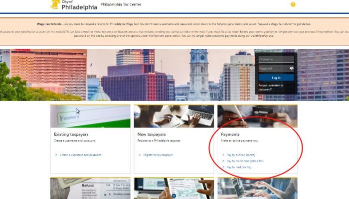 Pay Philly Taxes Online No Login Required Department Of Revenue Pay Philly Taxes Online No Login Required Department Of Revenue