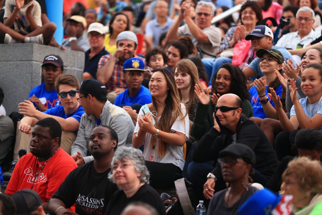 A crowd of people at a City event