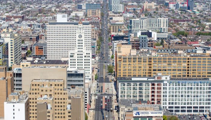 Aerial view of Philadelphia
