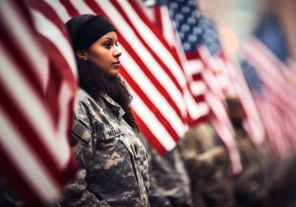 A service woman