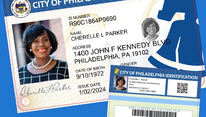 A sample of a PHL City ID featuring Mayor Parker.