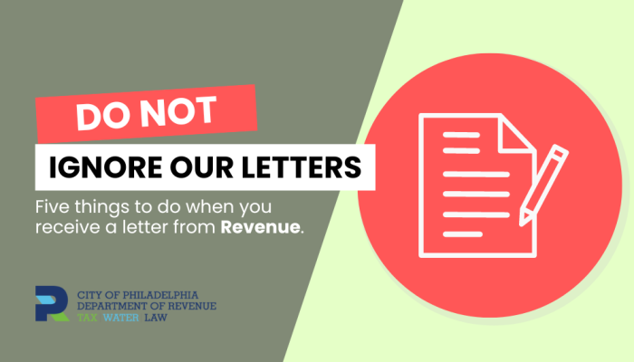Five things to do when you receive a letter from Revenue 