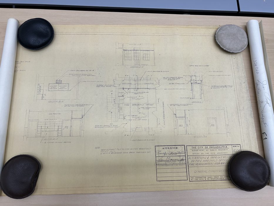 Record of an architectural diagram from the City of Philadelphia