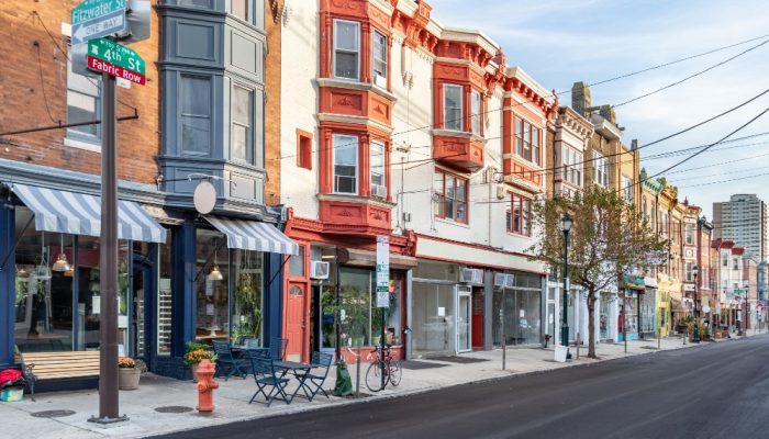 Rowhomes with storefronts