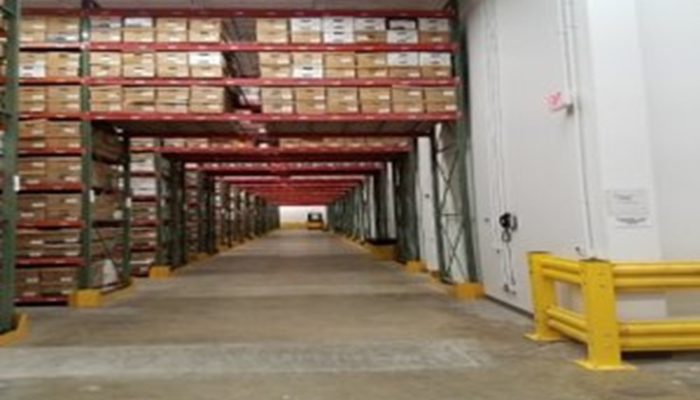 Picture of a warehouse that holds City document records.
