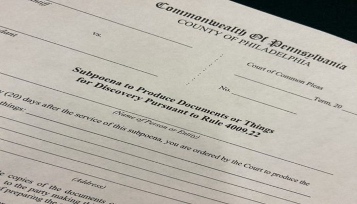 A legal document from the Commonwealth of Pennsylvania