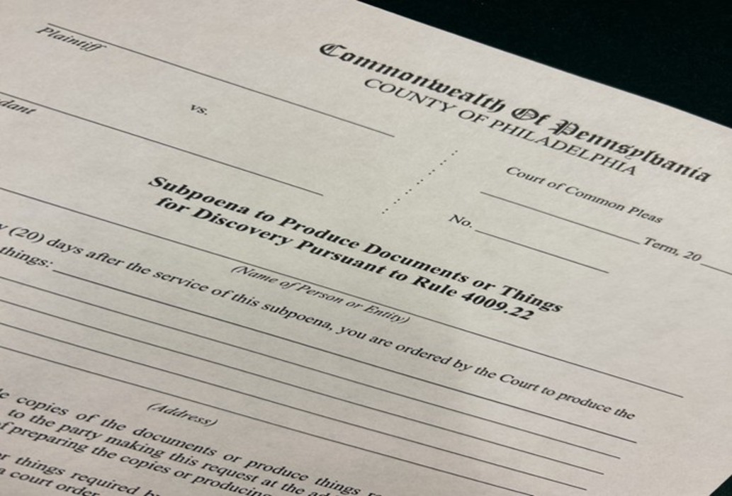 A legal document from the Commonwealth of Pennsylvania