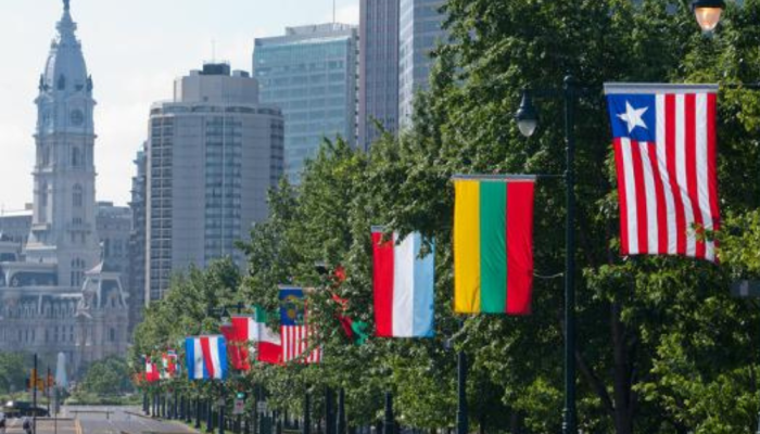 World Flags on the Ben Parkway