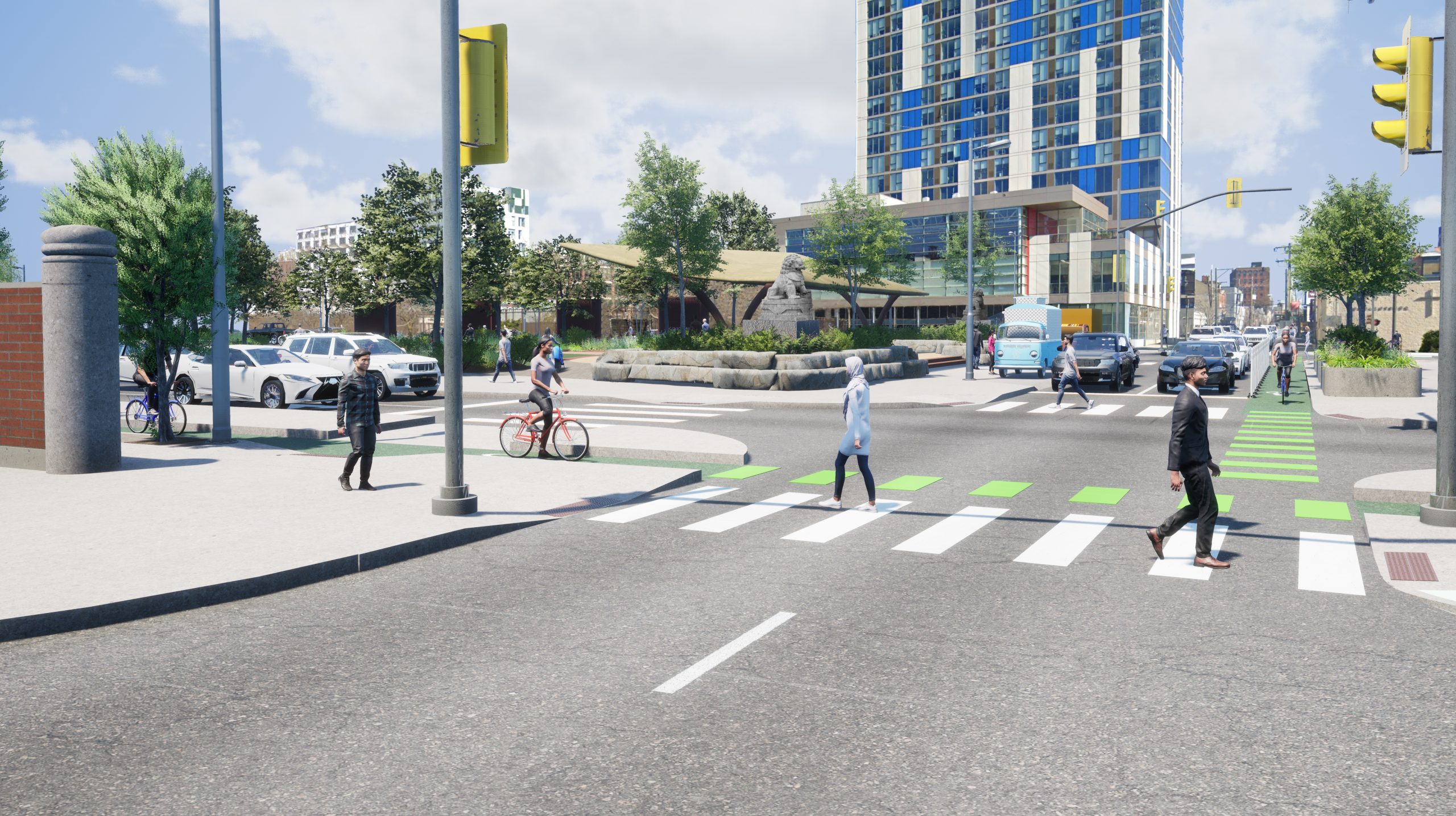 Vine Street EB Rendering at 10th Street