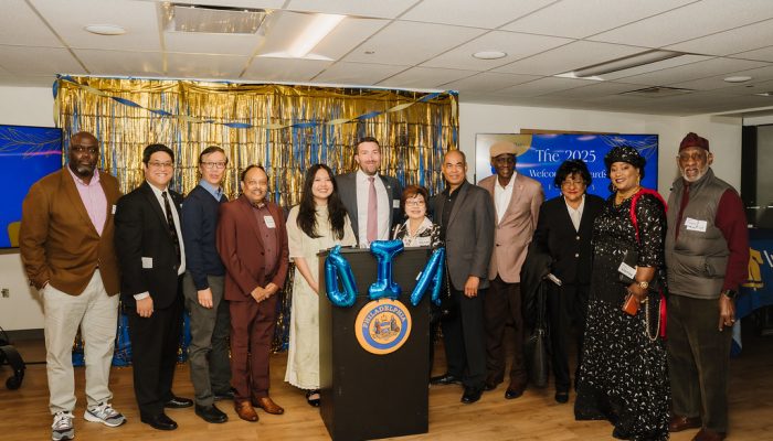 Welcoming Awards Group Photo of members of the Mayor's Commission on African and Caribbean Immigrant Affairs and Mayor's Commission on Asian and Pacific American Affairs.