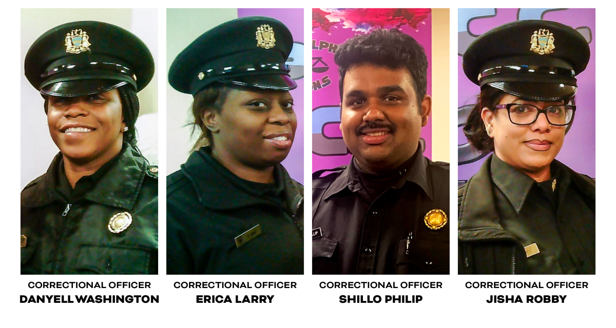 Correctional Officers Washington, Larry, Philip, and Robby