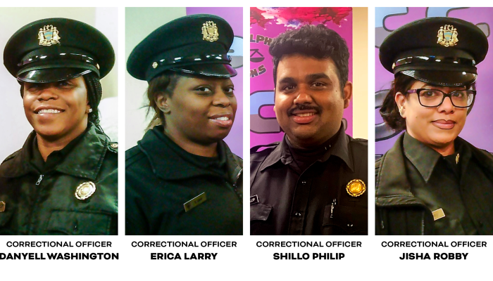 Correctional Officers Washington, Larry, Philip, and Robby