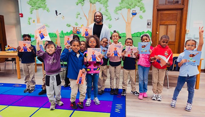 Children in a Read Along activity