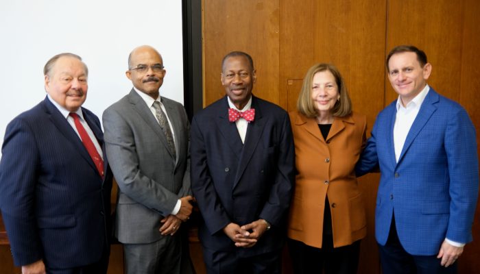 Michael Reed with current Board members