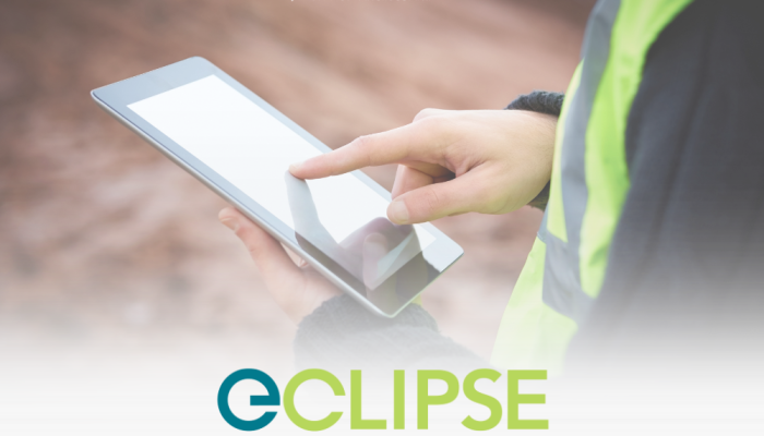 Inspector holding tablet