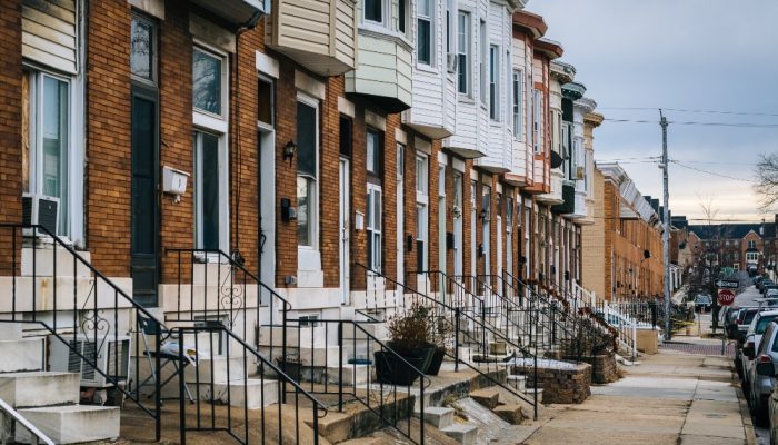 Rowhouses in a Philly neighborhood
