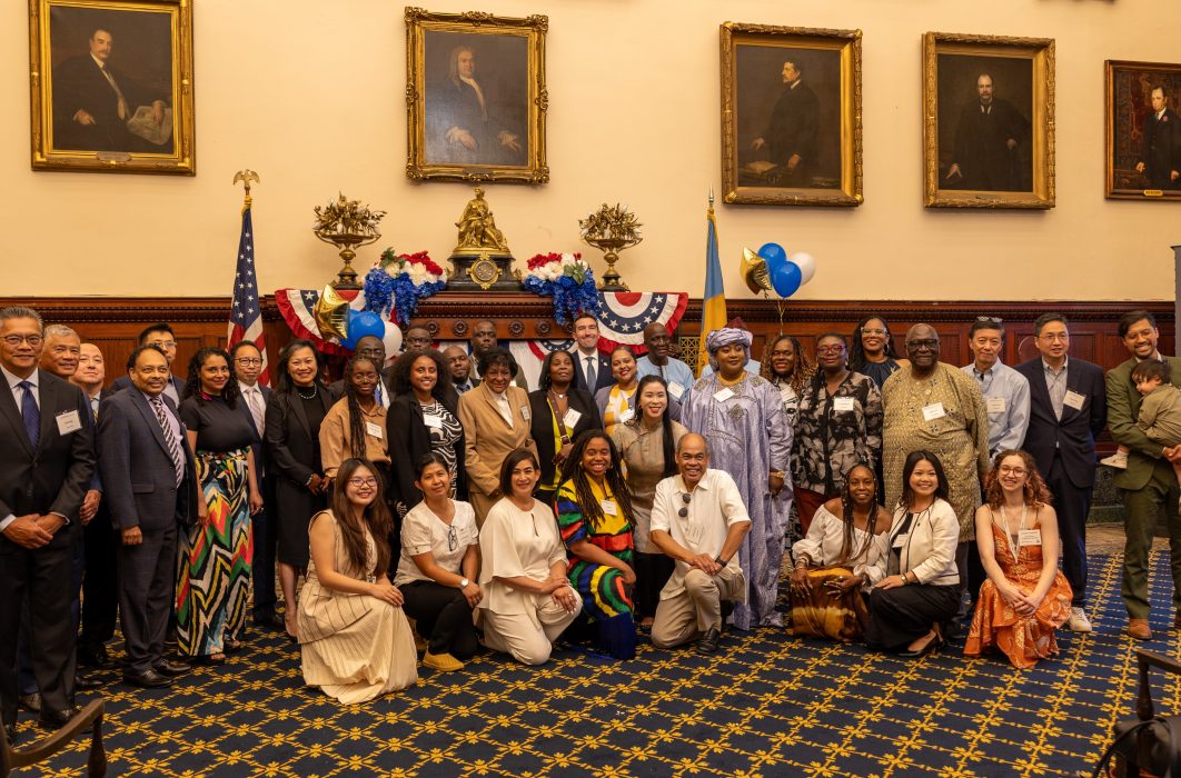 Group shot of community leaders who advise the Office of Immigrant Affairs