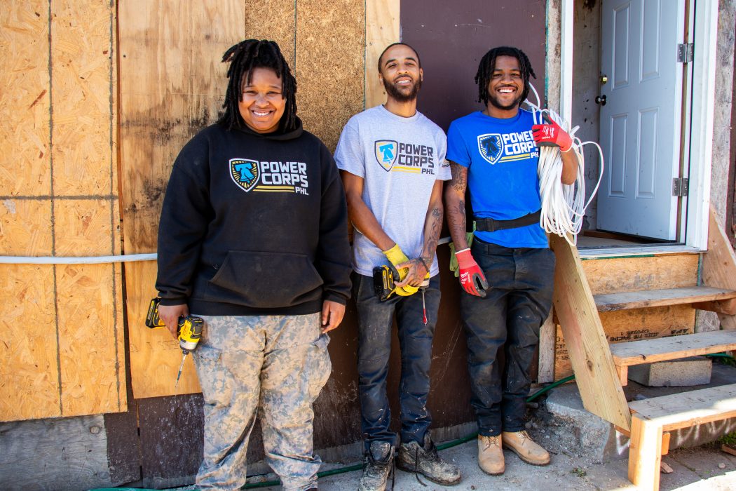 three powercorps phl participants posing