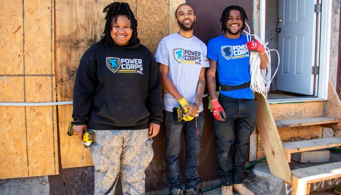 three powercorps phl participants posing