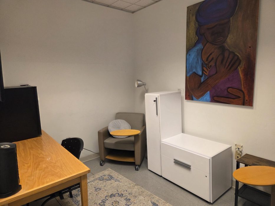 A private lactation room in the City's Municipal Services Building.